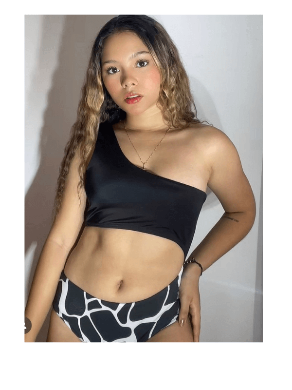 BIKINI ENTERIZO SAFARI NEGRO REF. 137