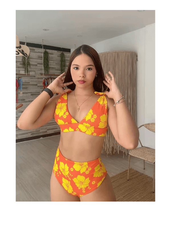 BIKINI DOS PIEZAS FLOR AMARILLA REF. 72