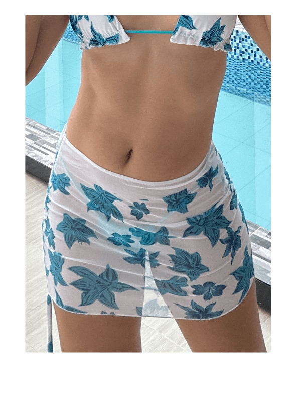 SALIDAS DE BAÑO BLANCO AZUL REF. 171