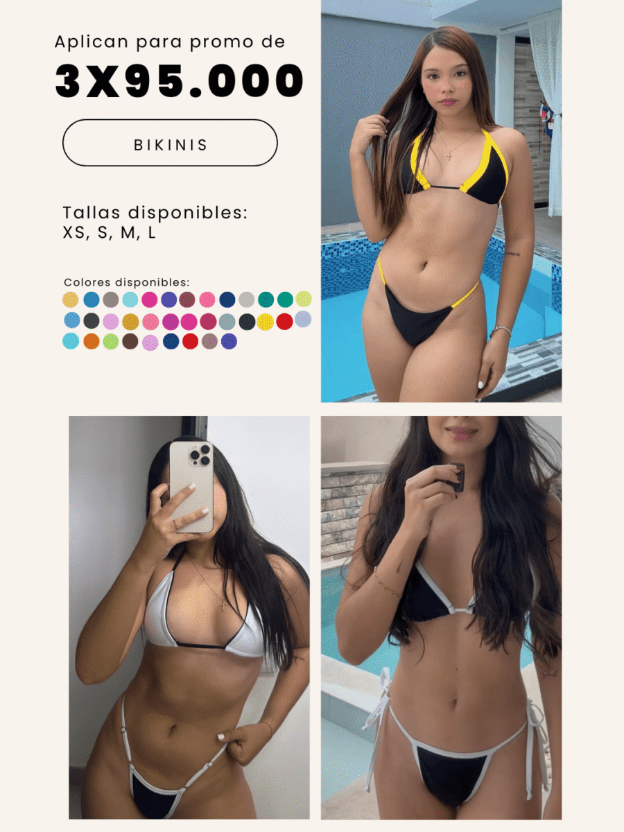 COMBO 11  -  X3 BIKINIS 2 PIEZAS