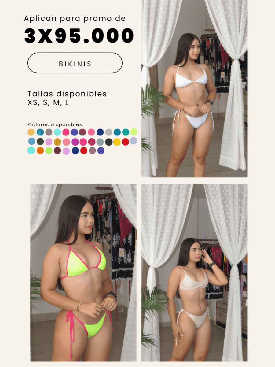 COMBO 12  -  X3 BIKINIS 2 PIEZAS