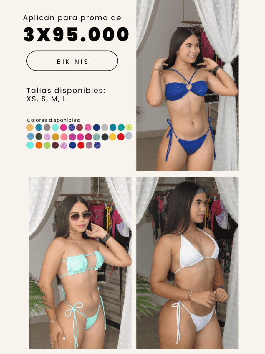 COMBO 13  -  X3 BIKINIS 2 PIEZAS