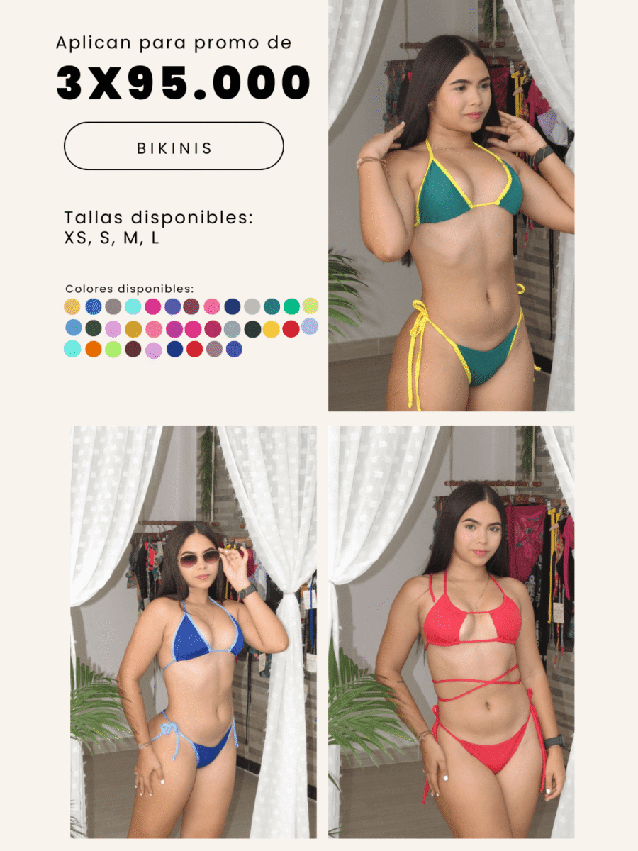 COMBO 14  -  X3 BIKINIS 2 PIEZAS