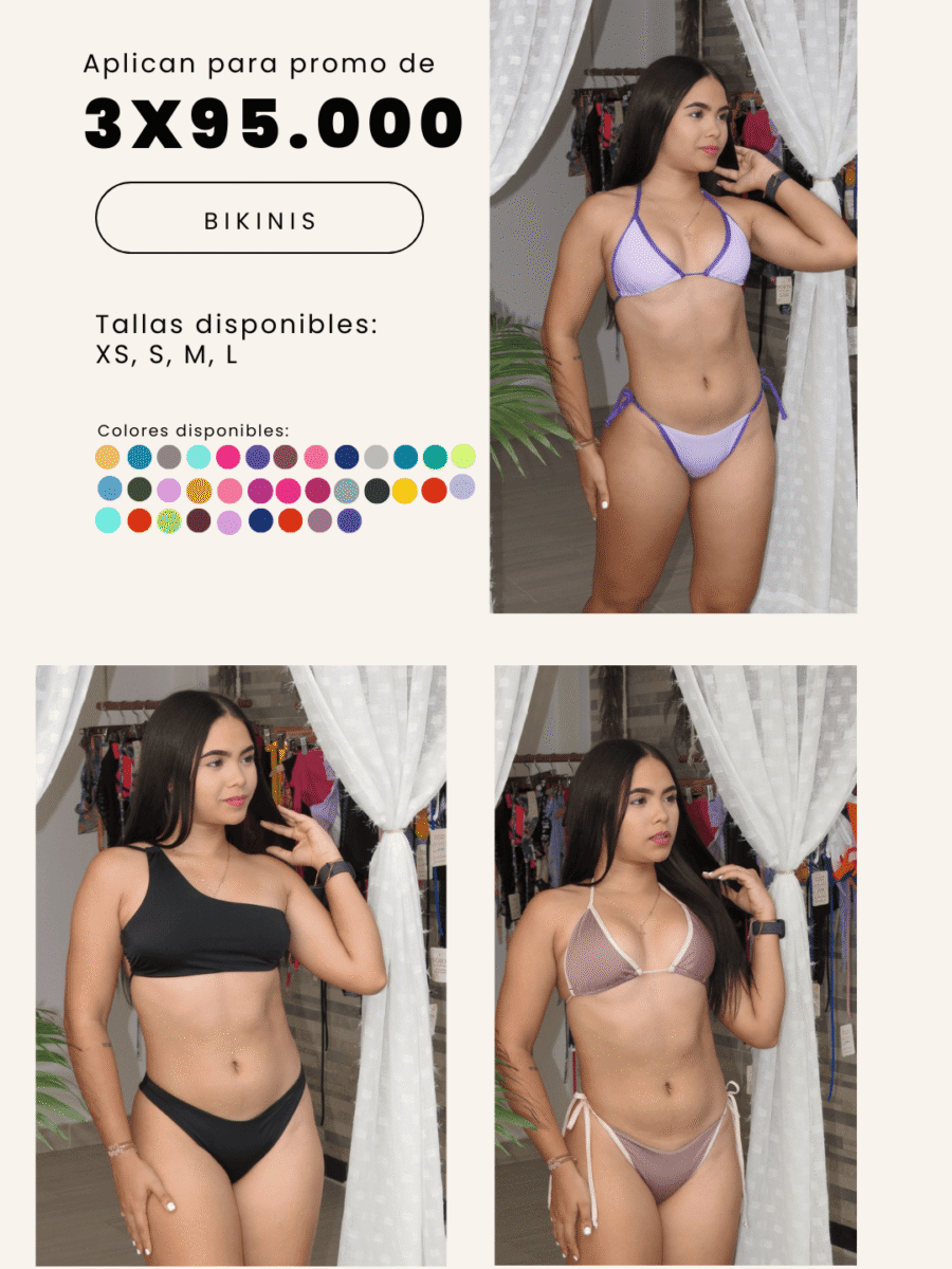 COMBO 16  -  X3 BIKINIS 2 PIEZAS