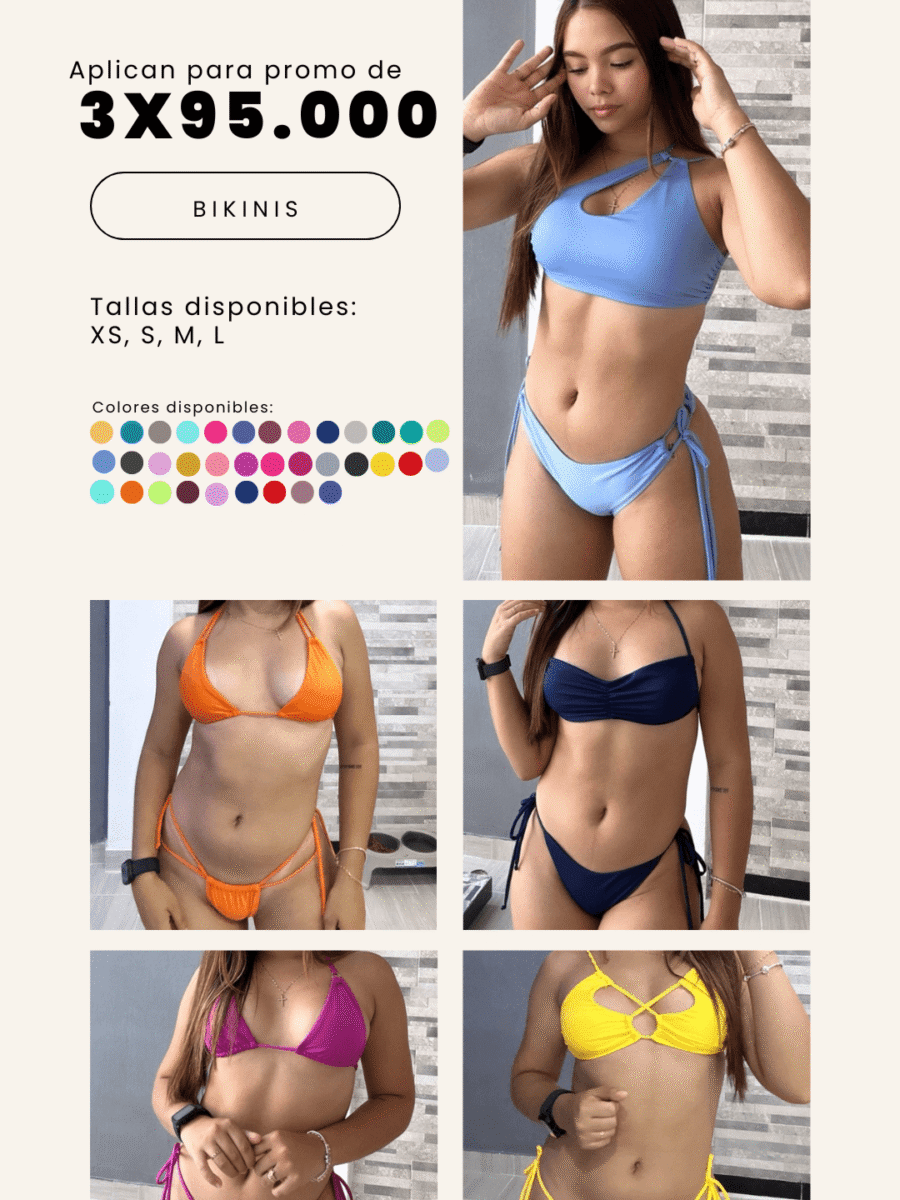 COMBO 2  -  X3 BIKINIS 2 PIEZAS