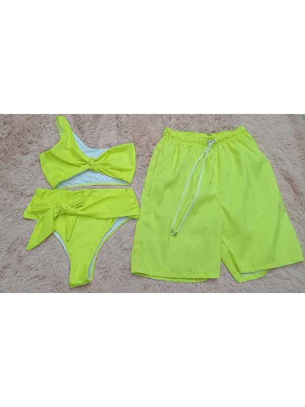 MATCH BIKIN PARA PAREJA VERDE LIMON REF. 179