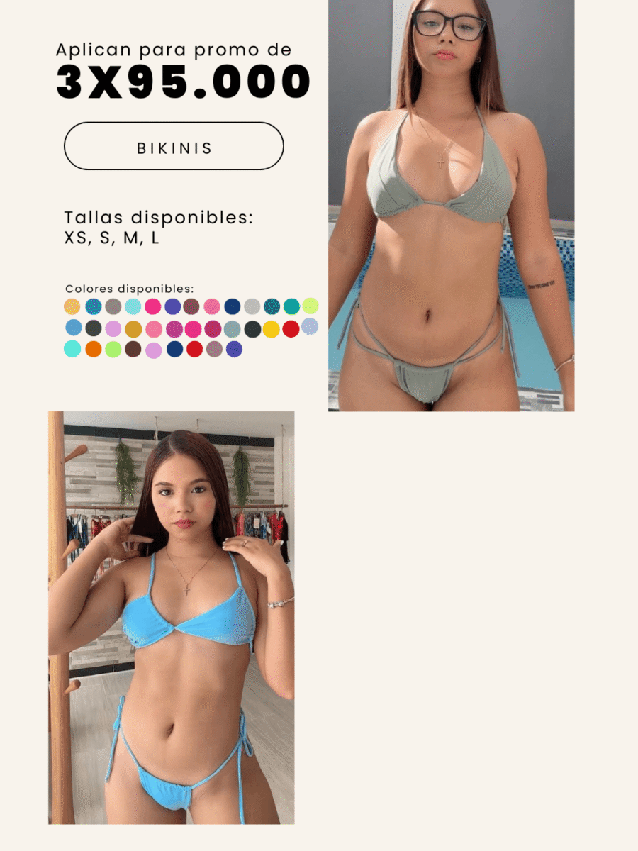 COMBO 6  -  X3 BIKINIS 2 PIEZAS