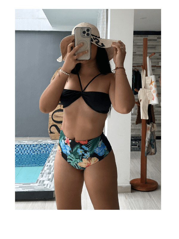 BIKINI DOS PIEZAS DARK TROPICAL REF. 205