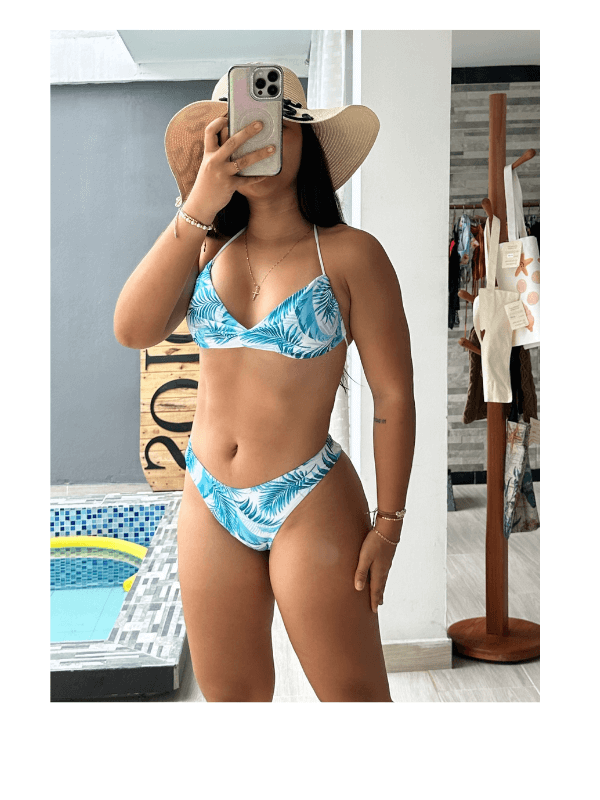 BIKINI DOS PIEZAS CYAN PALM REF. 184