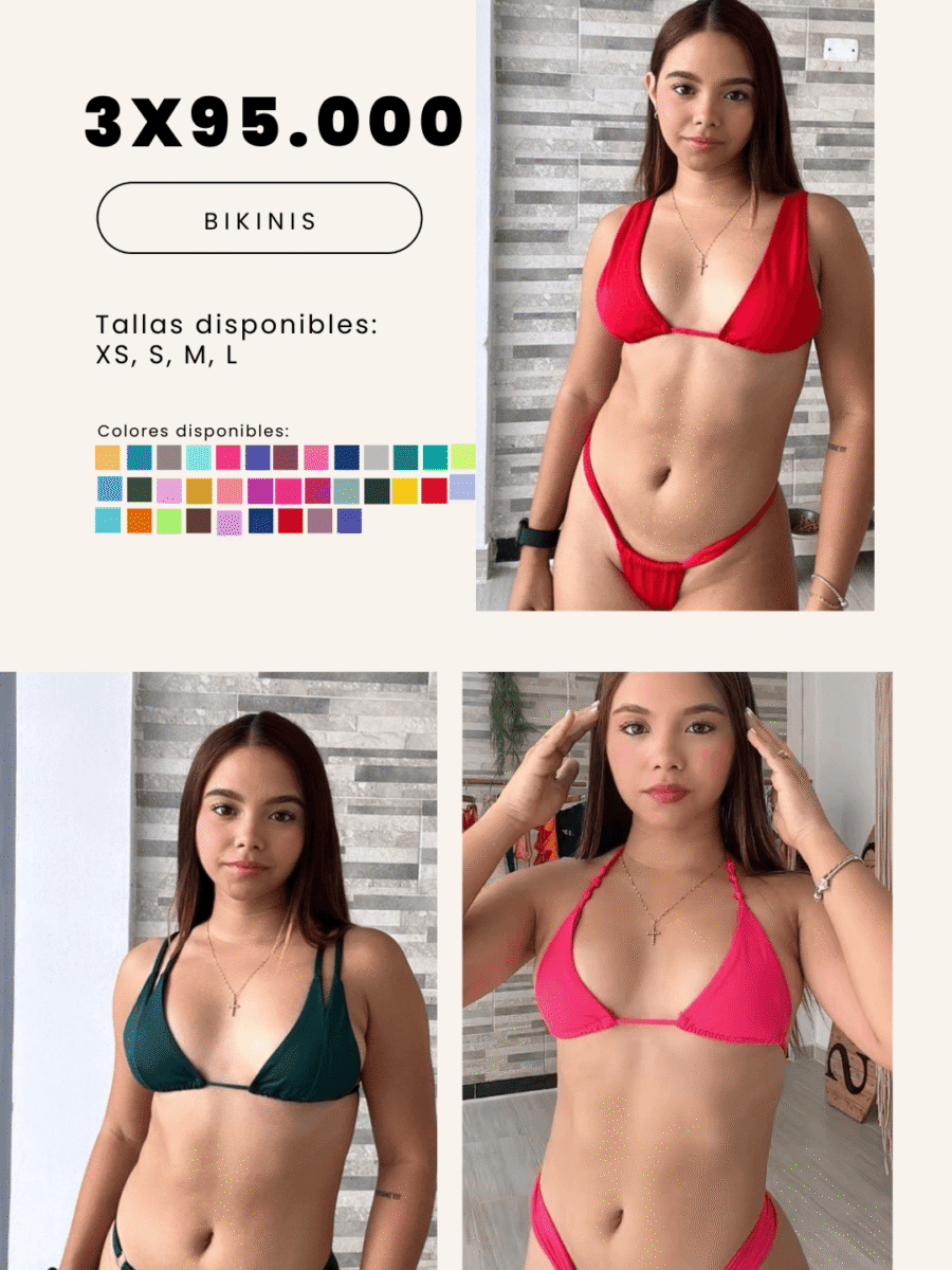 COMBO 1 – X3 BIKINIS 2 PIEZAS