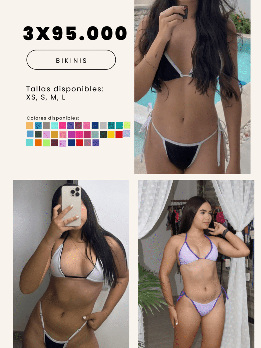COMBO 11 – X3 BIKINIS 2 PIEZAS