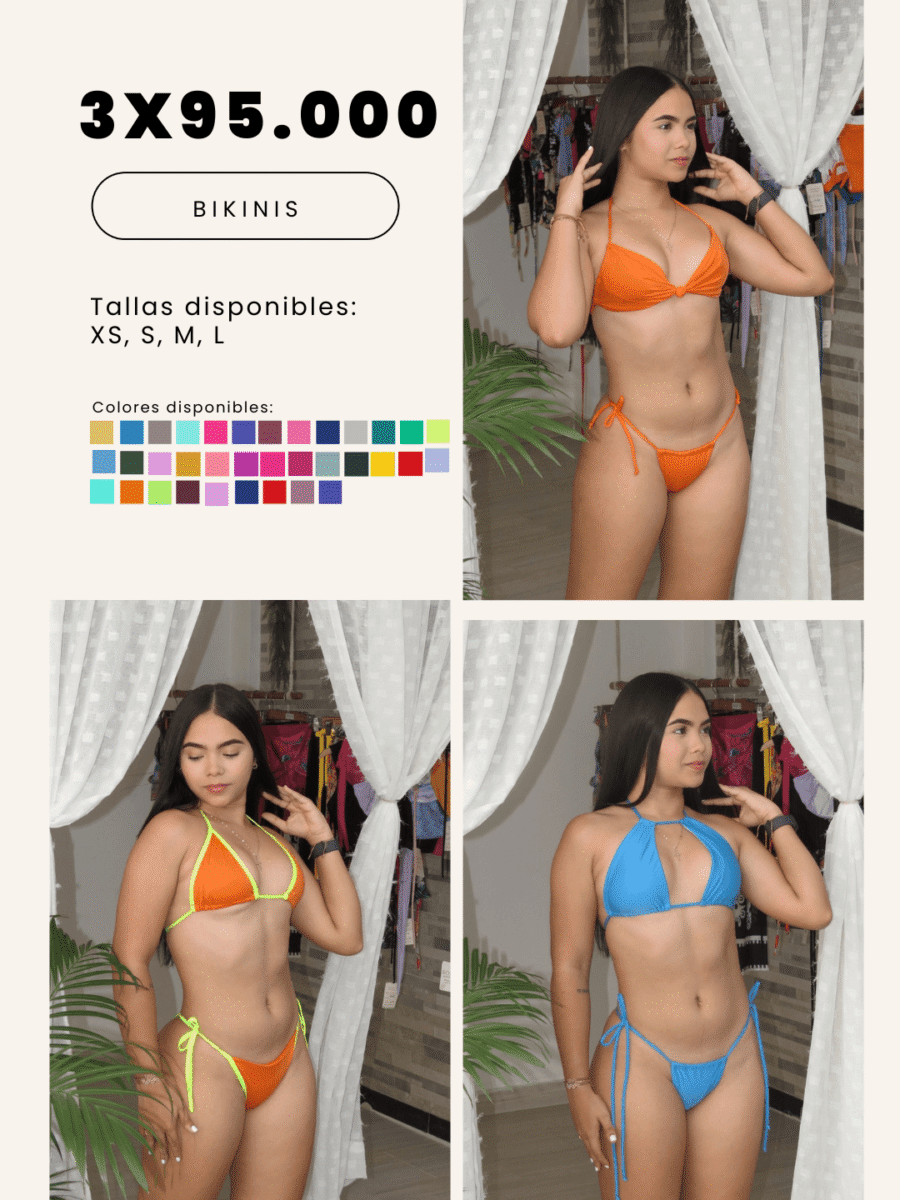 COMBO 12 – X3 BIKINIS 2 PIEZAS