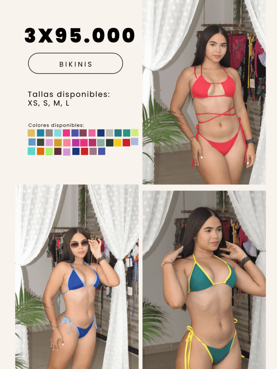 COMBO 13 – X3 BIKINIS 2 PIEZAS