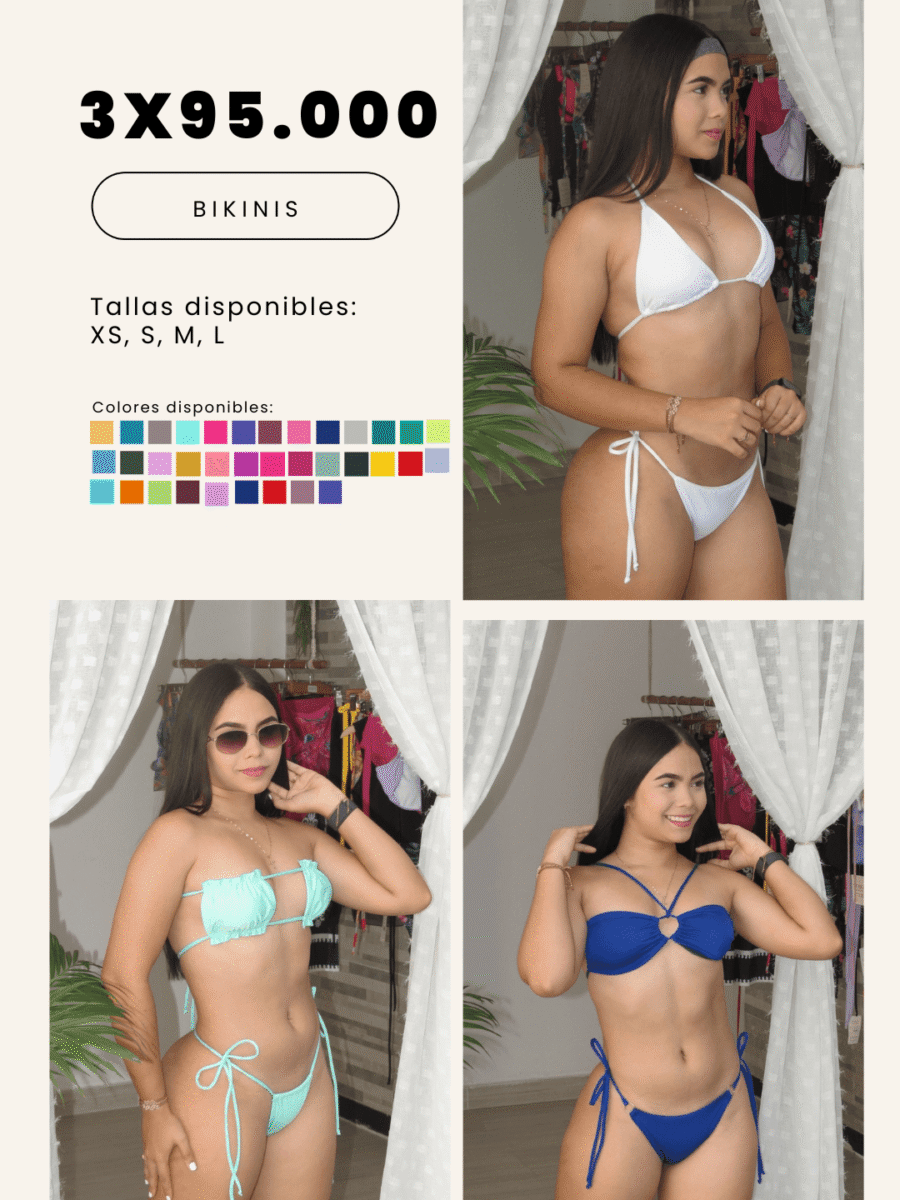 COMBO 14 – X3 BIKINIS 2 PIEZAS