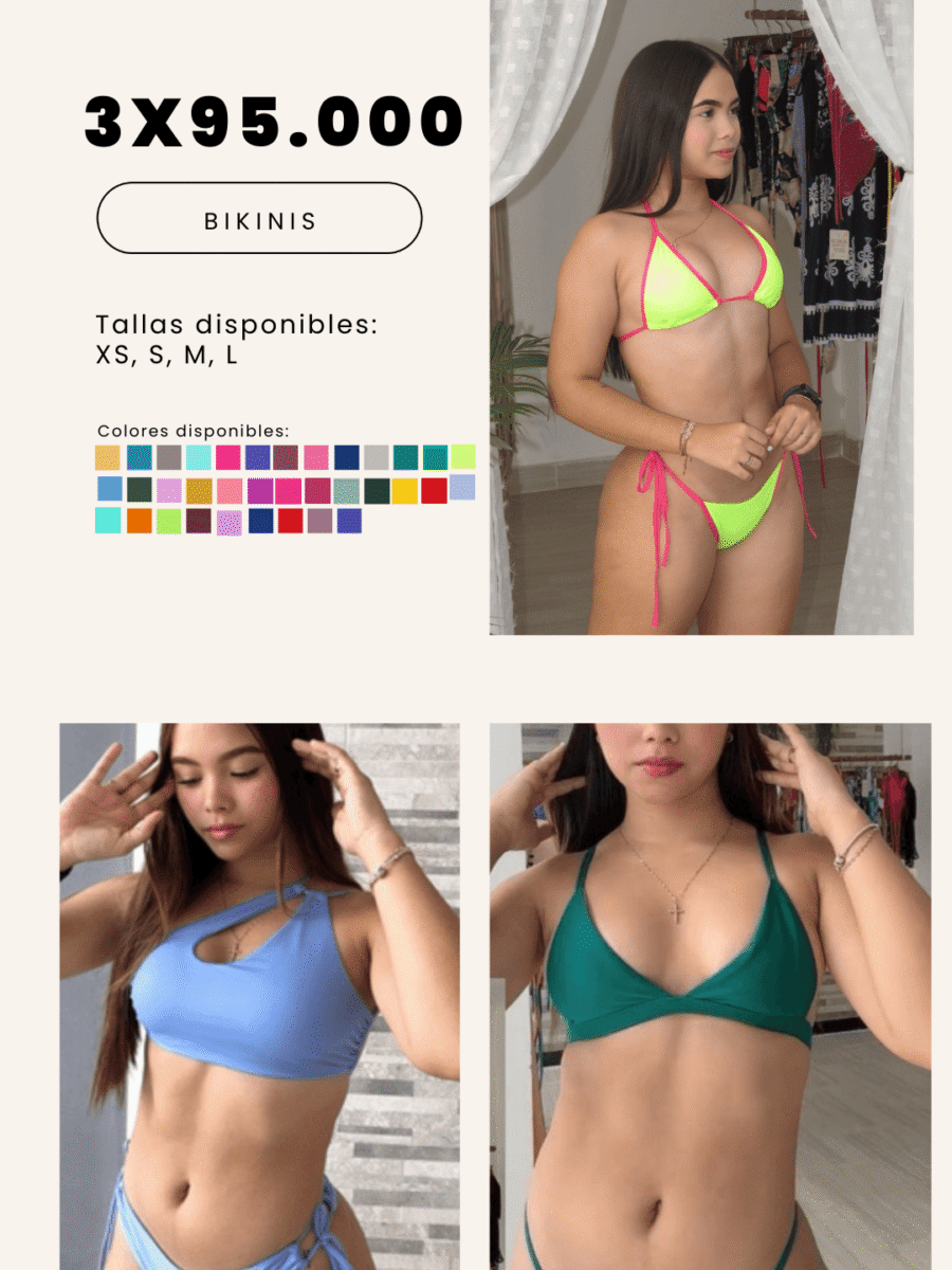 COMBO 15 – X3 BIKINIS 2 PIEZAS