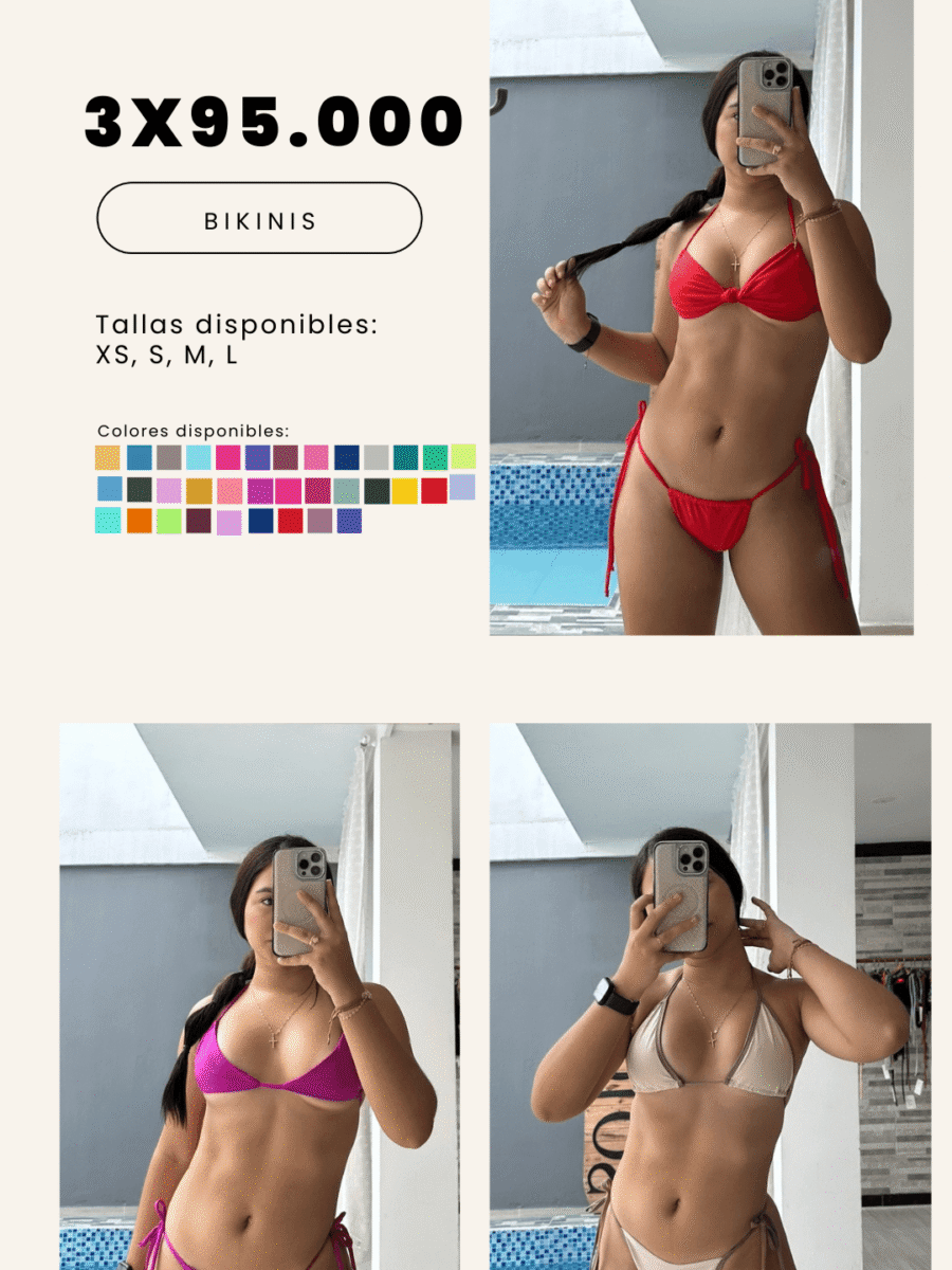 COMBO 16 – X3 BIKINIS 2 PIEZAS