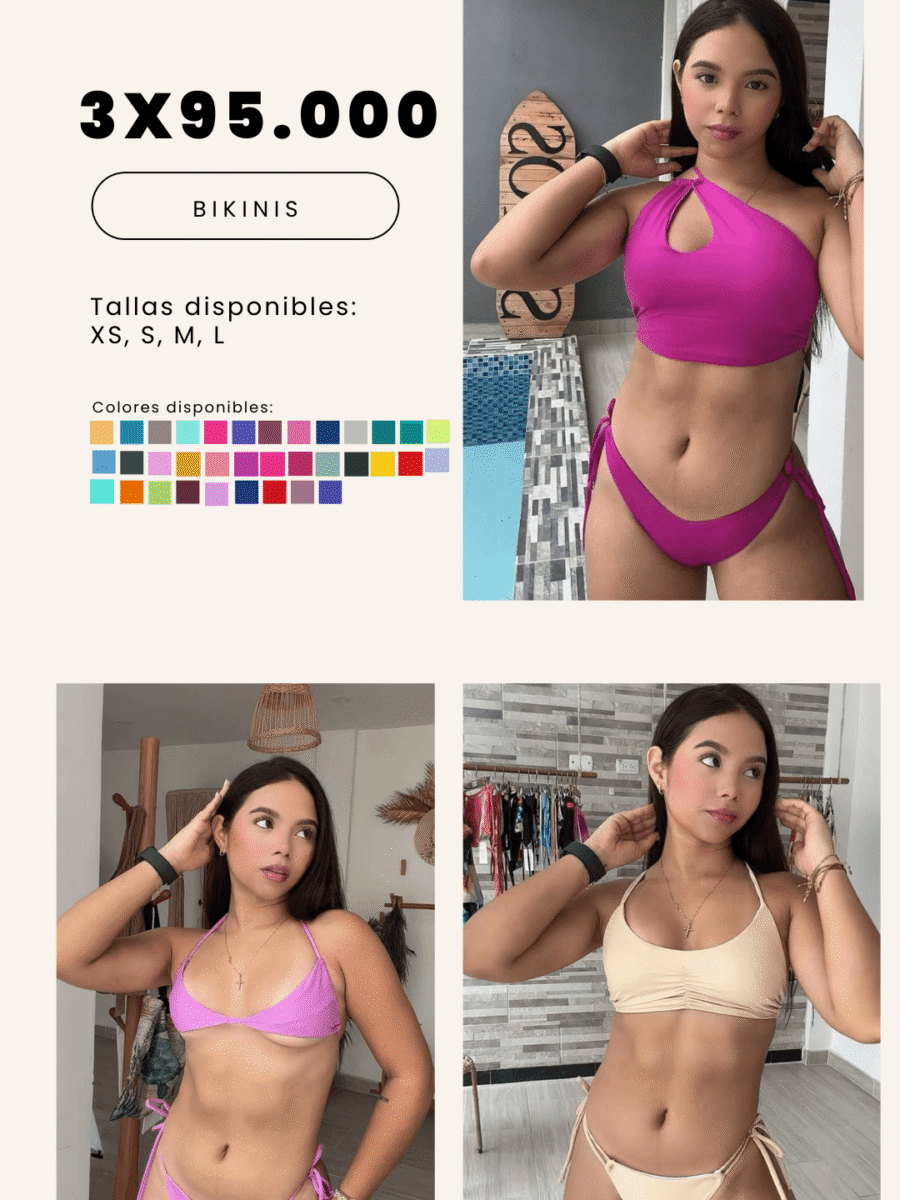 COMBO 18 – X3 BIKINIS 2 PIEZAS