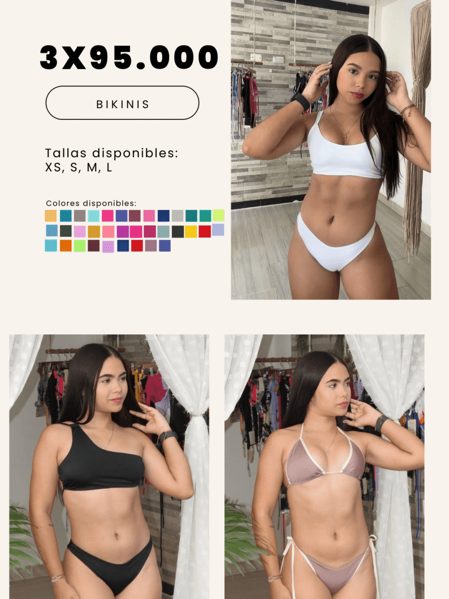 COMBO 19 – X3 BIKINIS 2 PIEZAS