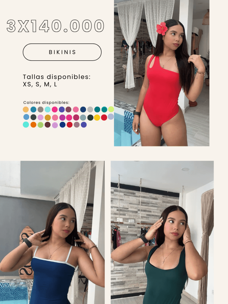 COMBO 2 – X3 BIKINIS ENTERIZOS