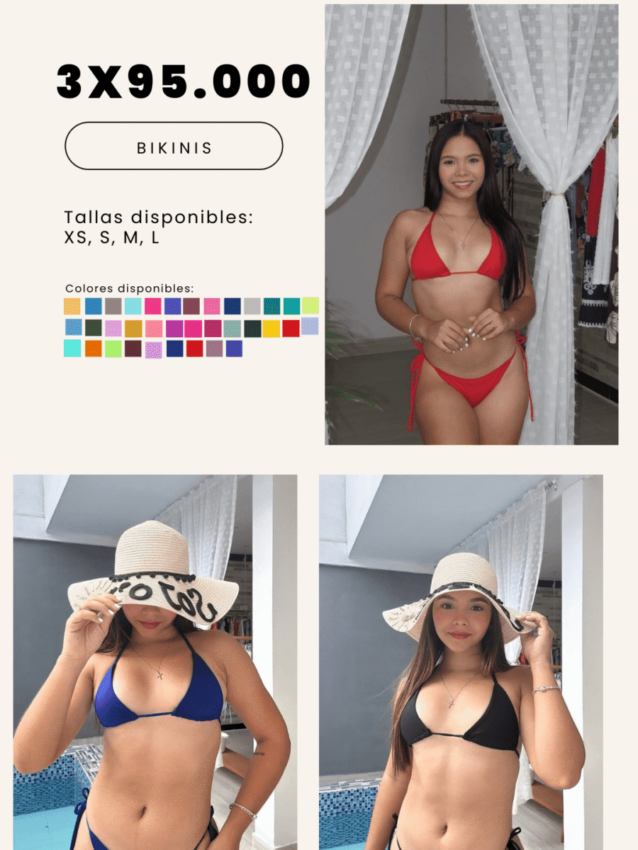 COMBO 20 – X3 BIKINIS 2 PIEZAS