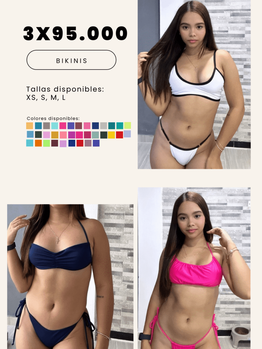 COMBO 4 – X3 BIKINIS 2 PIEZAS