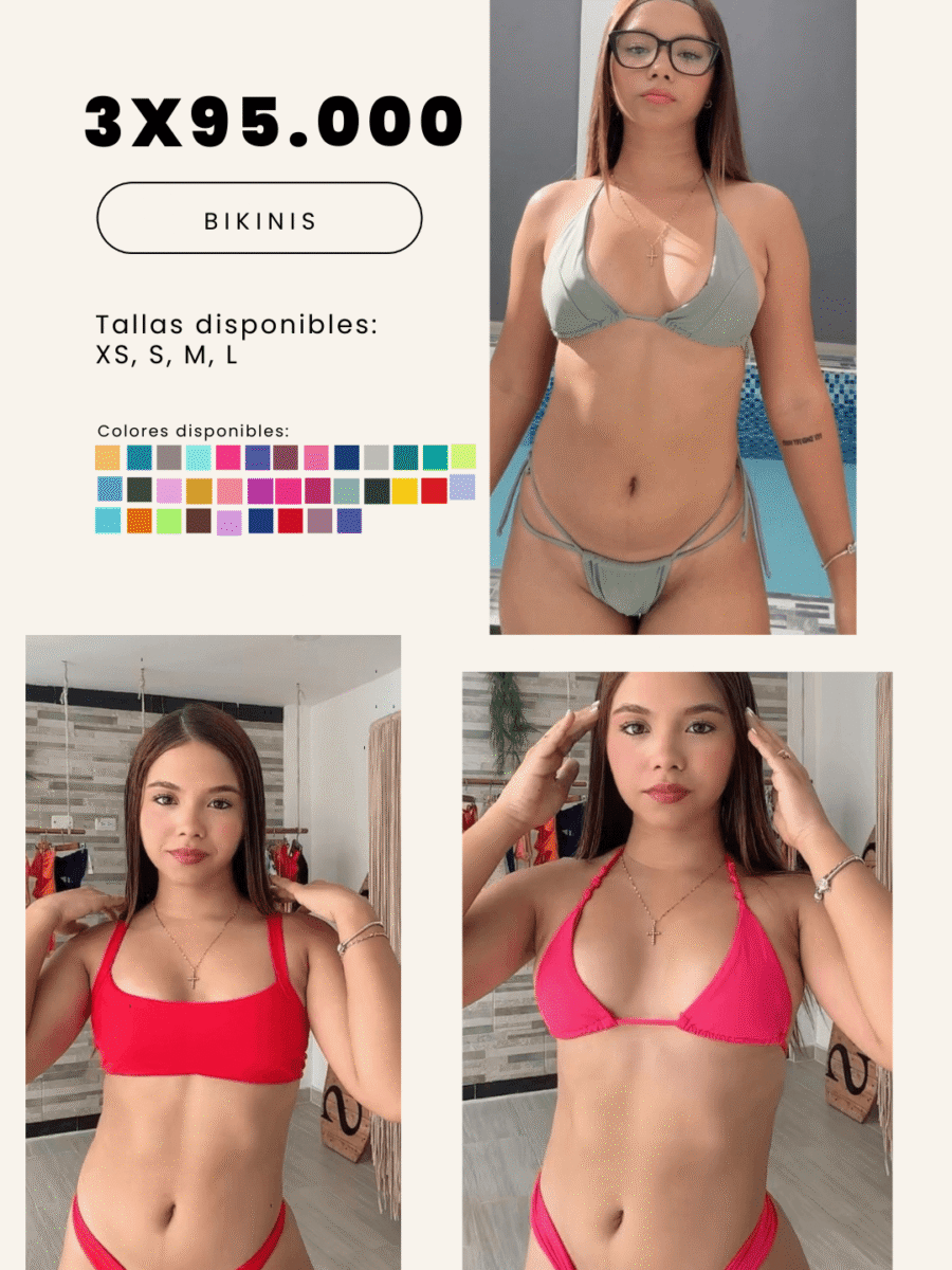 COMBO 5 – X3 BIKINIS 2 PIEZAS