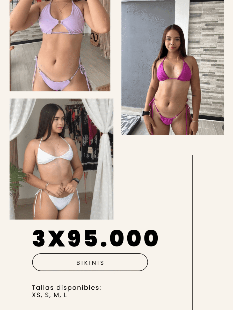 COMBO 6 – X3 BIKINIS 2 PIEZAS