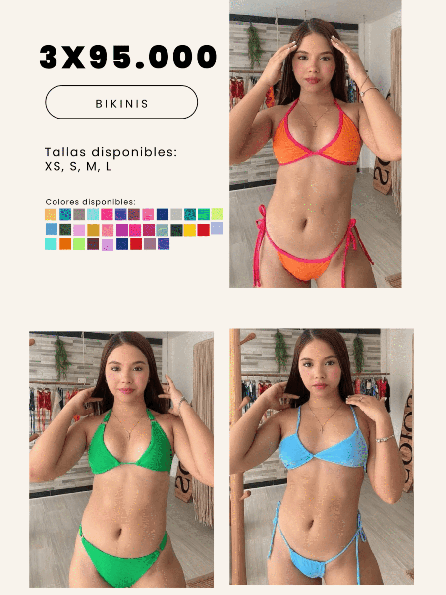 COMBO 7 – X3 BIKINIS 2 PIEZAS
