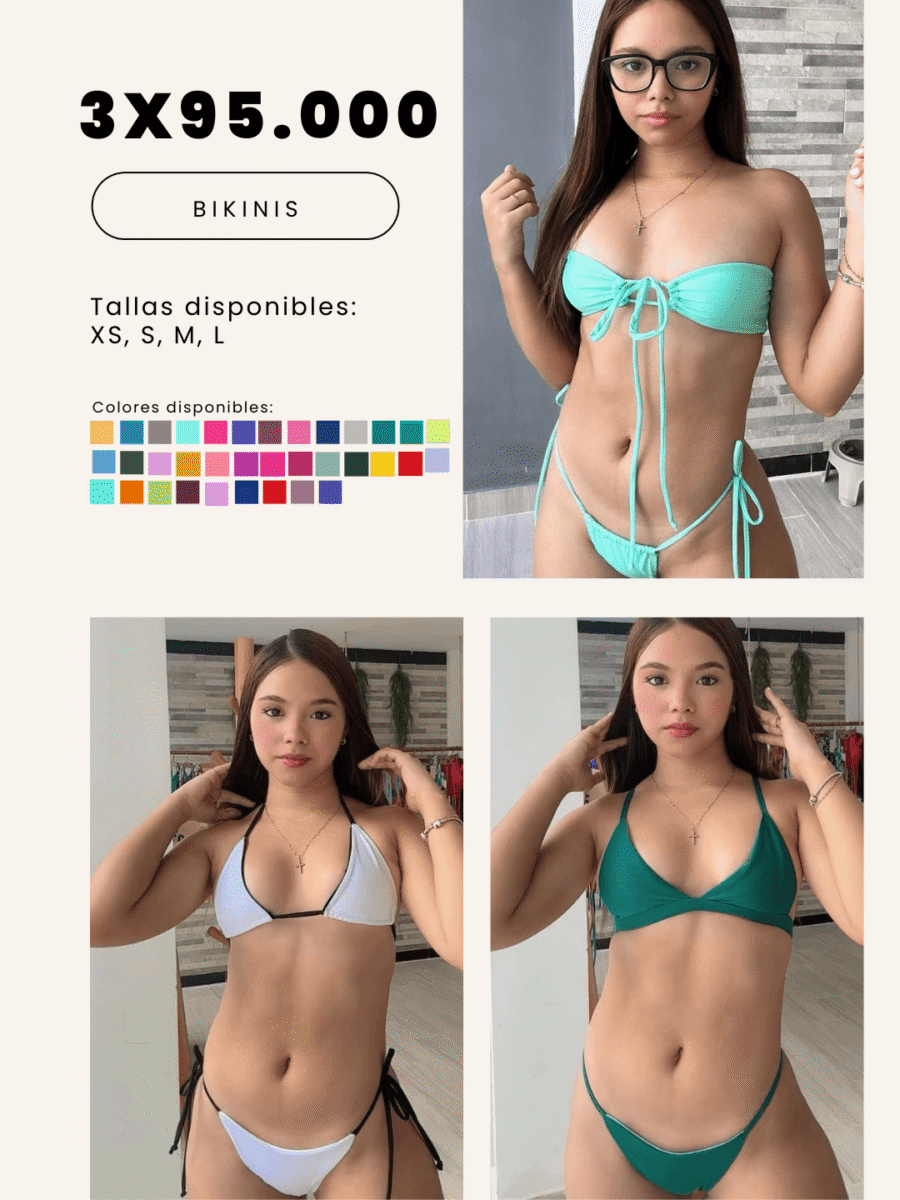 COMBO 8 – X3 BIKINIS 2 PIEZAS