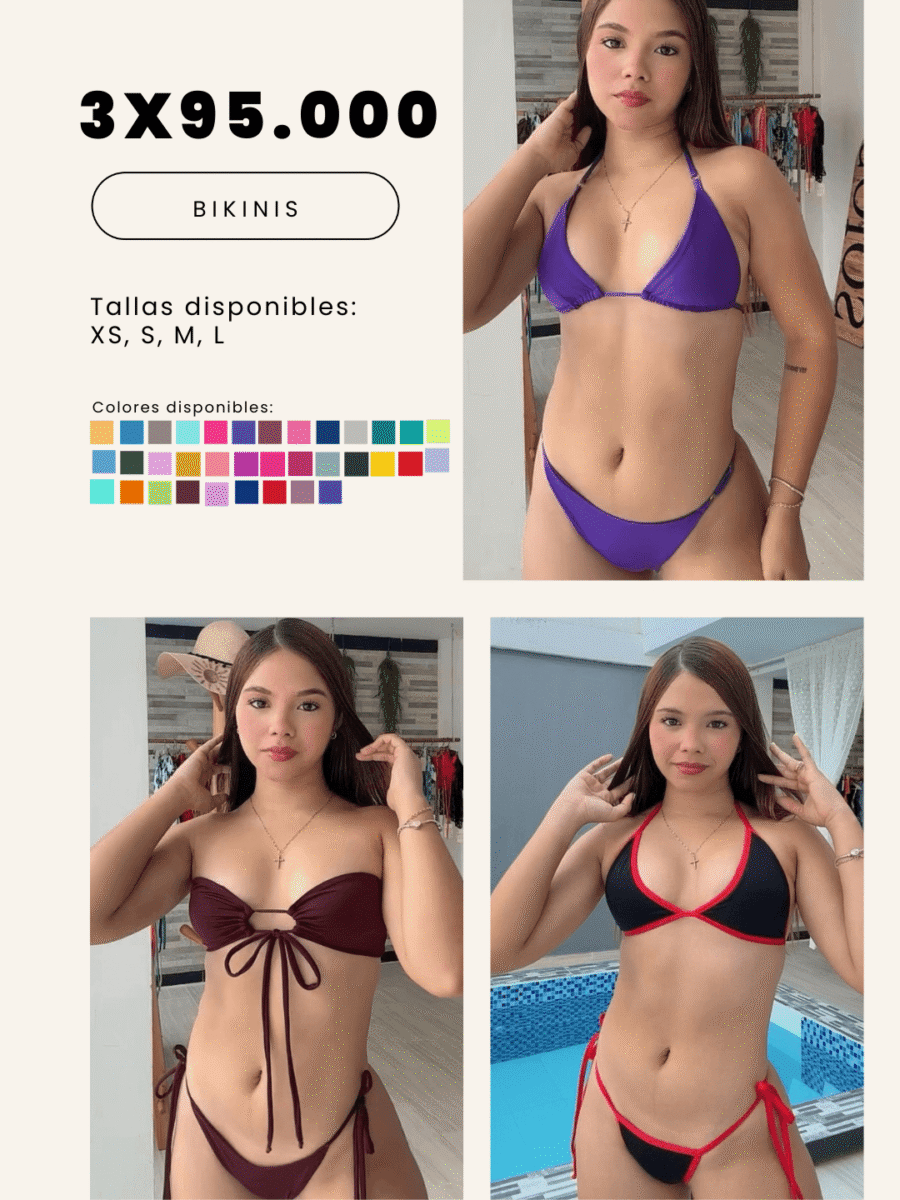 COMBO 9 – X3 BIKINIS 2 PIEZAS