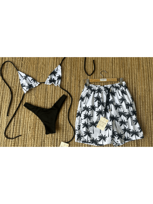 MATCH BIKIN PARA PAREJA BLACK PALM REF. 165
