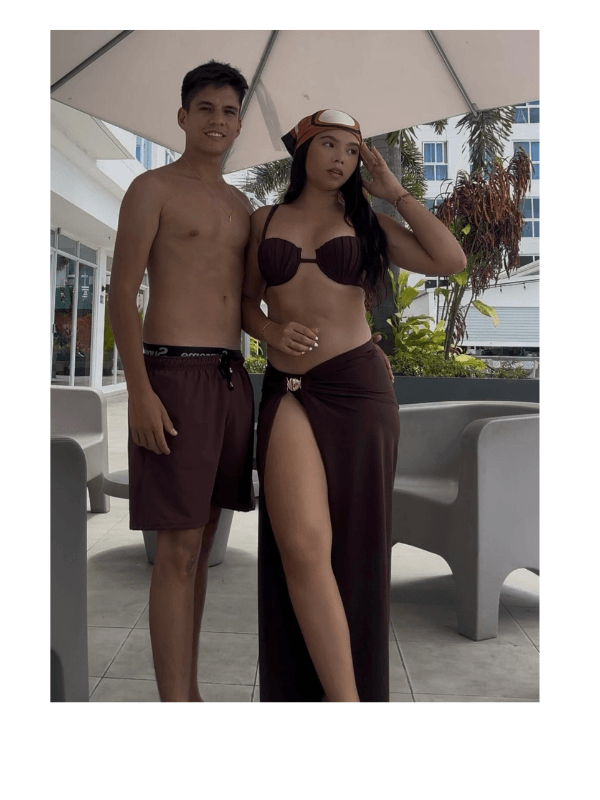 MATCH BIKINI PARA PAREJA BLACK CHOCOLATE REF. 266